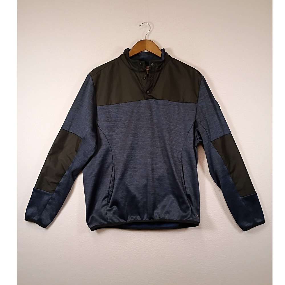 Outdoor Greg Norman Tasso Elba Mens M Blue‎ Hydrotech Water Repellent Pullover